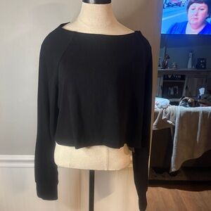 MELLODAY Black Off-the-Shoulder Sweater